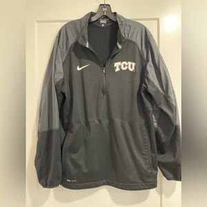 TCU Nike 3/4 Zip Windbreaker